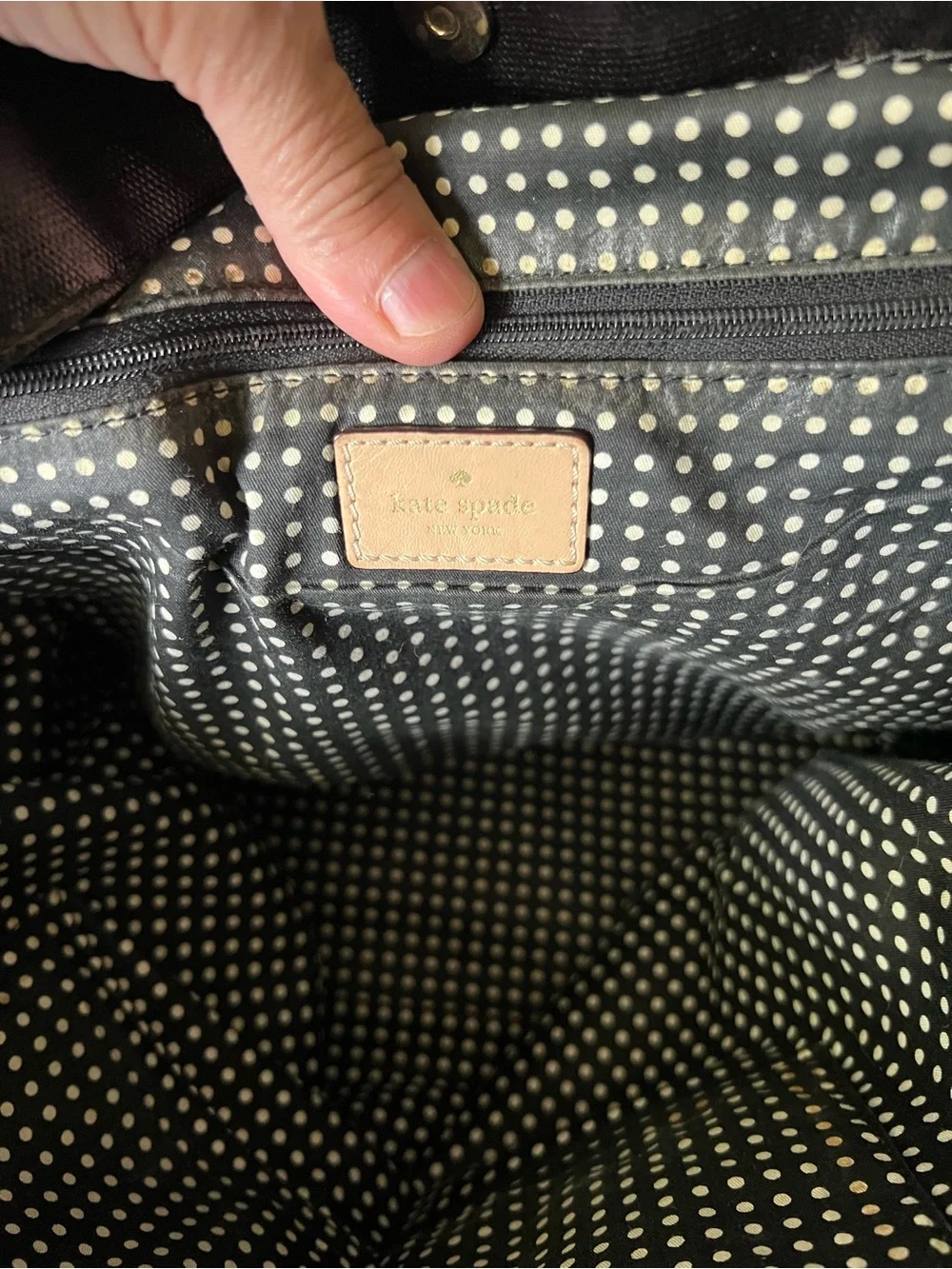 KATE SPADE NEW YORK KERRYN FULTON STREET PATENT LEATHER LARGE SHOPPERS TOTE